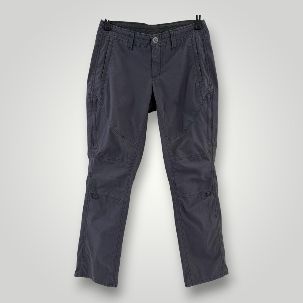Kuhl Legendary Pants Womens 6 Short Gray Cargo Hiking Stretch Outdoor